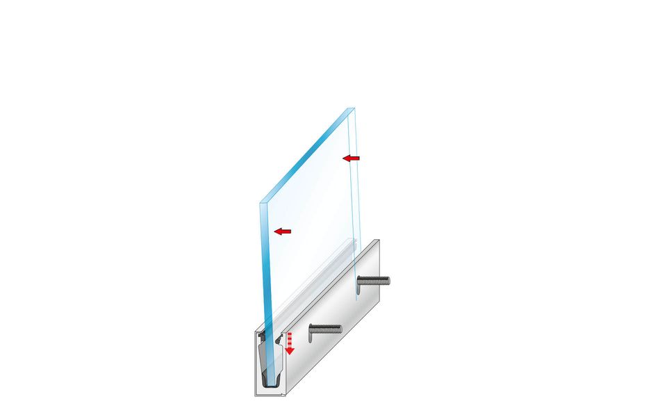 Glassline Ganzglasgeländer BALARDO core hd Montage Step 6