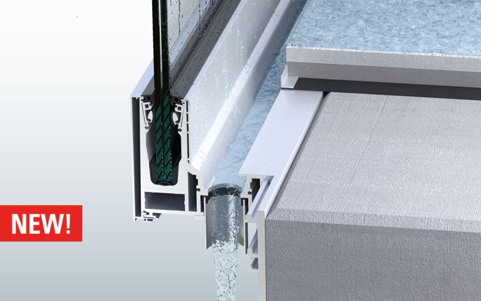 BALARDO aqua control - the glass railing system for controlled balcony drainage